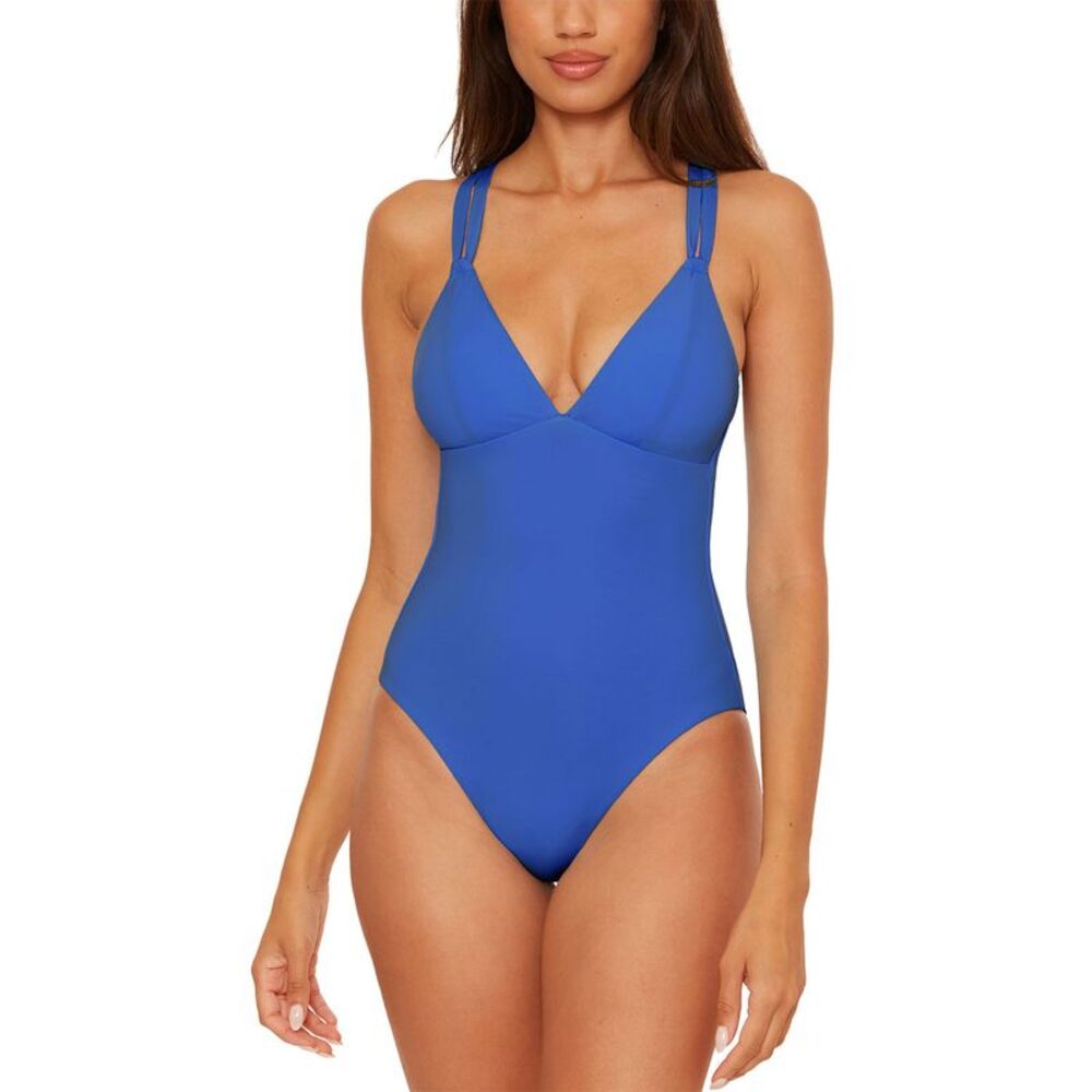 Becca Womens Color Code Reversible One-Piece Swimsuit S Ocean/Oasis - NWT $138